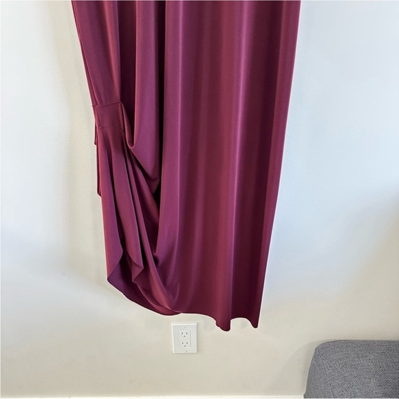 Sympli (Red) Asymmetrical 3/4 Sleeve Dress - Picture 13 of 14